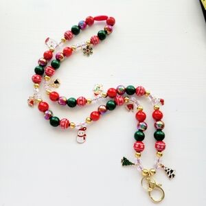Over the Top Christmas Lanyard with Charms